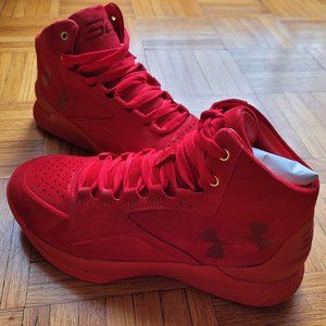 Red Suede Steph Curry x Under Armour Sneakers